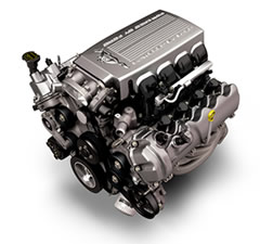 The engine of a 2005 Ford Mustang weighs 75 pounds.