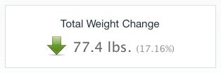 Total Weight Change My actual weight change from 16 June to 10 December 2008.