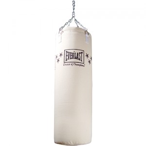 Heavy Bag This heavy bag weighs 100 pounds.
