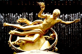 Prometheus at 30 Rockefeller Plaza, New York, NY, by Jough Dempsey Prometheus stole fire from the Gods and gave it to man.